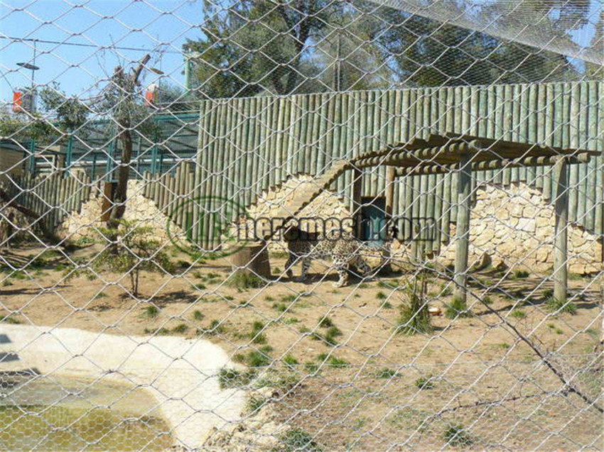 leopard cage enclosure mesh/ leopard fencing - zoo mesh, zoo cage nets