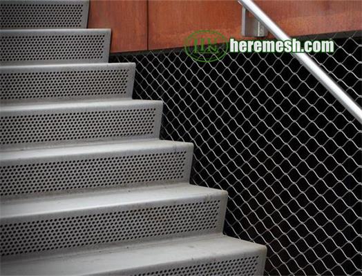 Staircase Wire rope mesh railing
