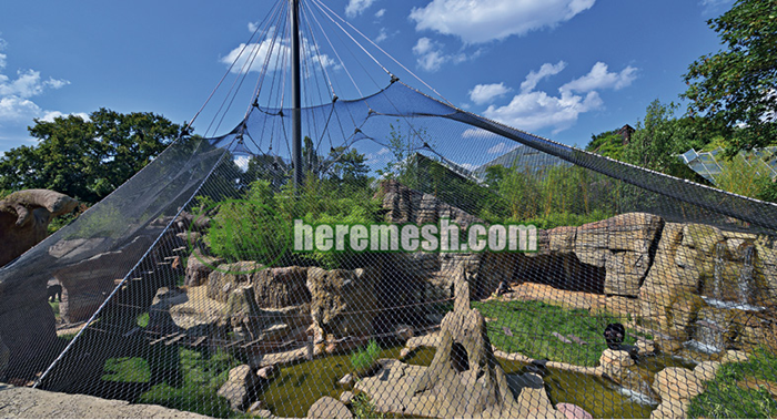 Zoo Monkey Exhibit Enclosure Mesh